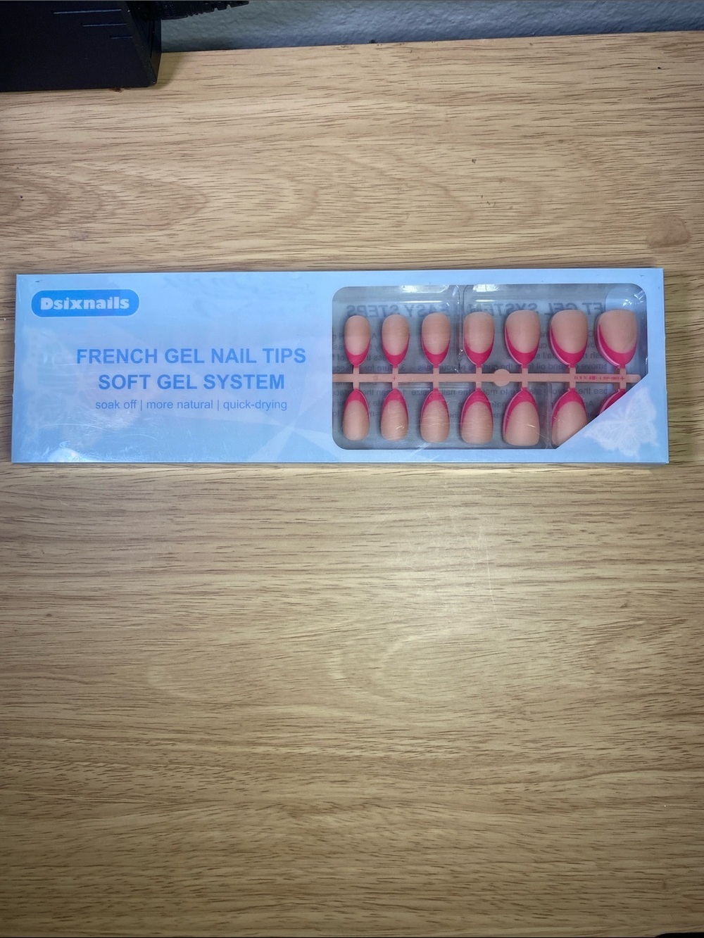 Pink French Gel Press-On Nails - Soft Gel System